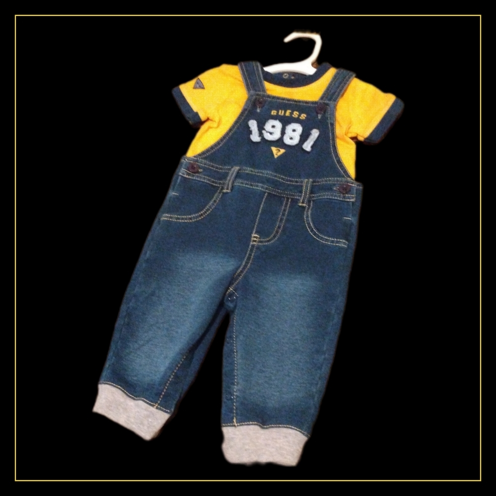 Guess 2-Piece Infant Overall Set